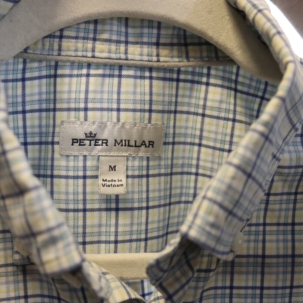 Peter Millar Performance Plaid Button-Down Shirt … - image 3